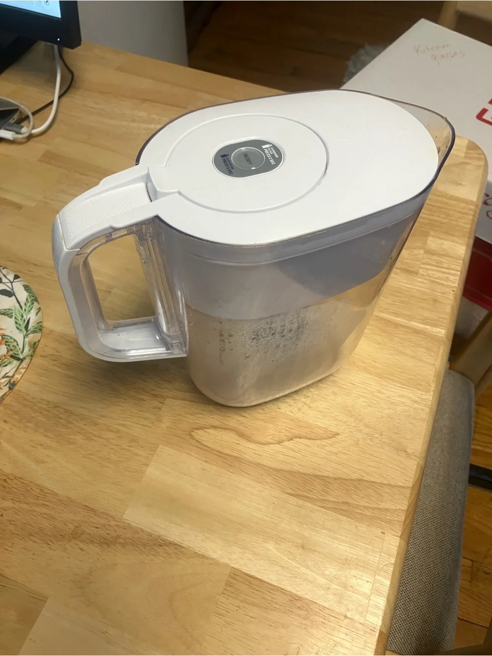 White Brita Water Filter Pitcher - Home Storage & Organization